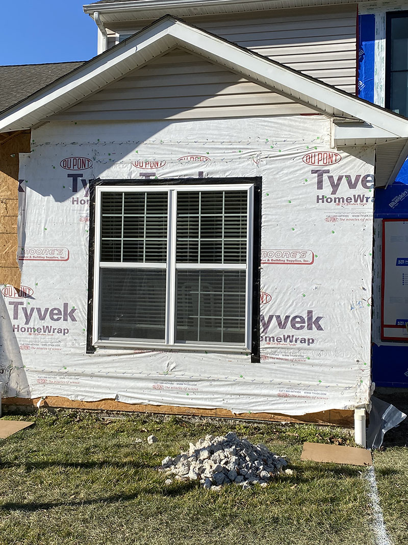 Window Installation on a home in Delaware by L&L Services.