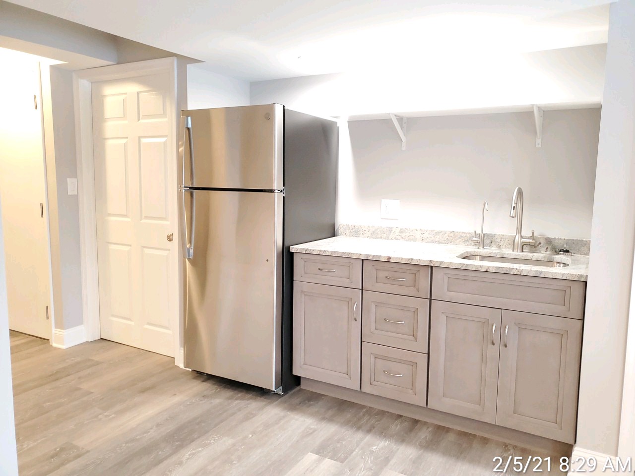 Basement remodel completed on a home in Harrisburg PA by L&L Services.