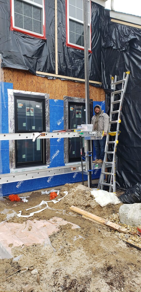 Window Installation on a home in Delaware by L&L Services.