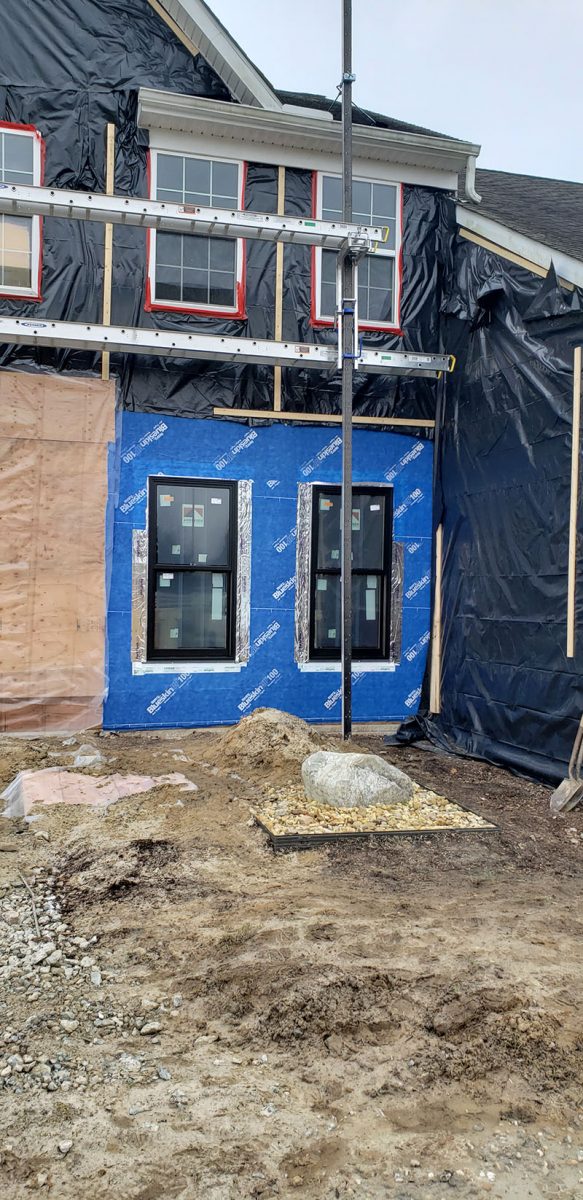 Window Installation on a home in Delaware by L&L Services.