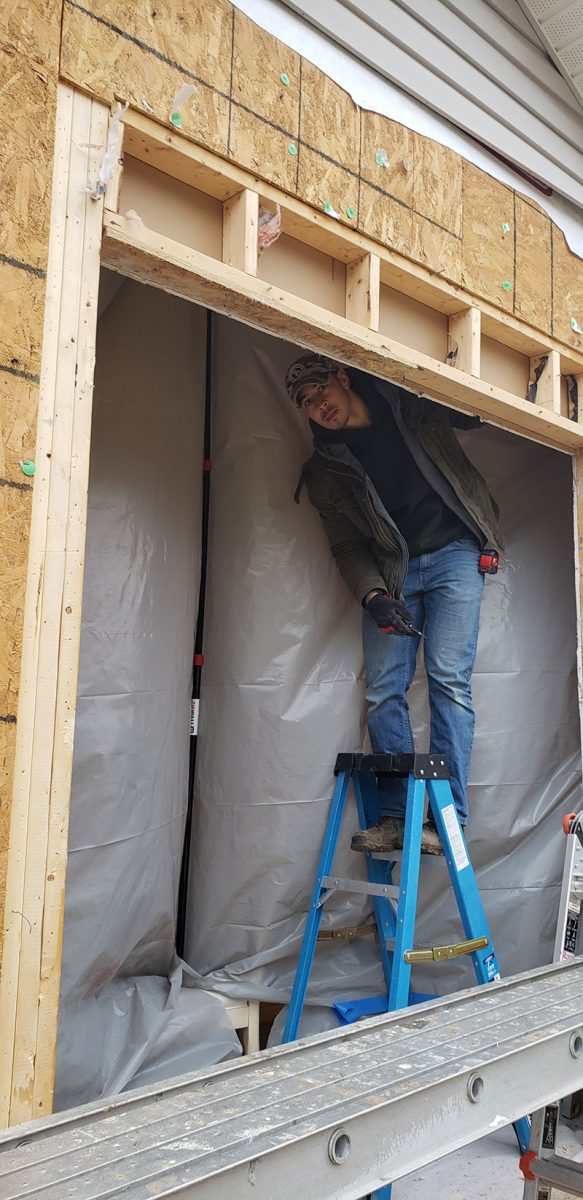 Window Installation on a home in Delaware by L&L Services.