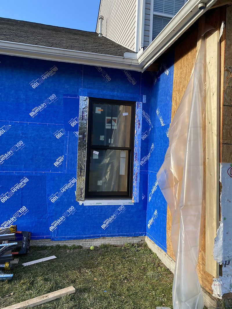 Window Installation on a home in Delaware by L&L Services.