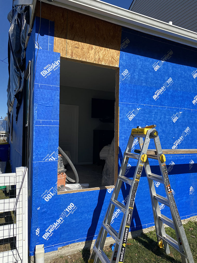 Window Installation on a home in Delaware by L&L Services.