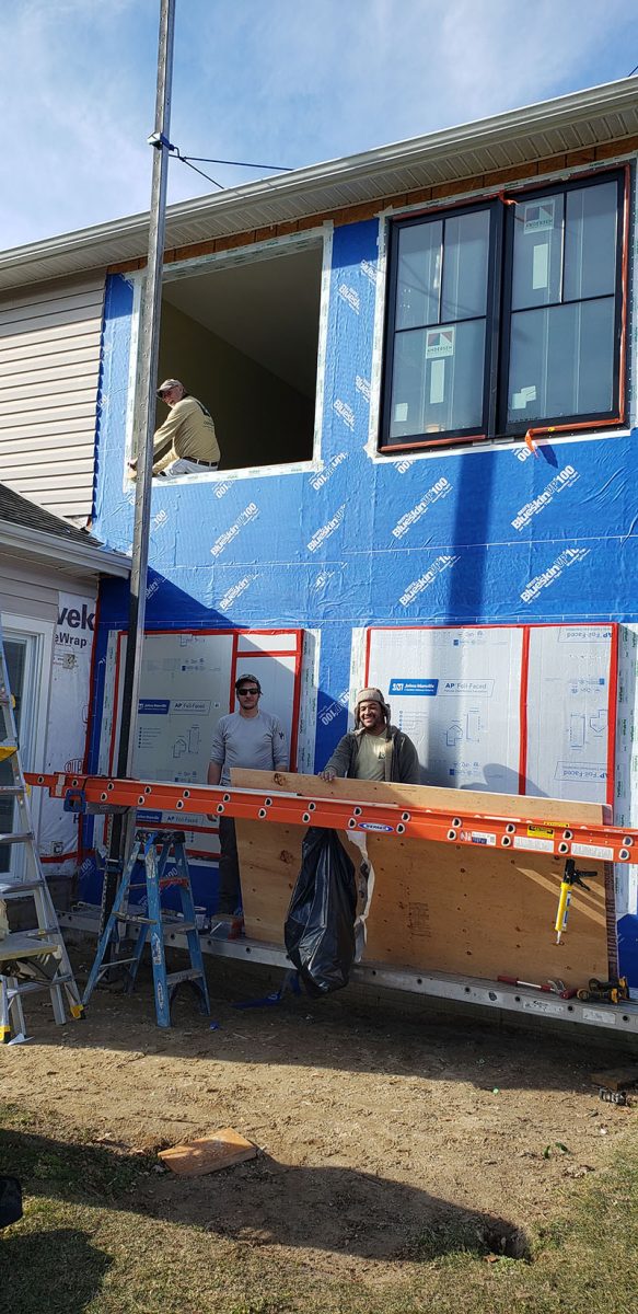 Window Installation on a home in Delaware by L&L Services.