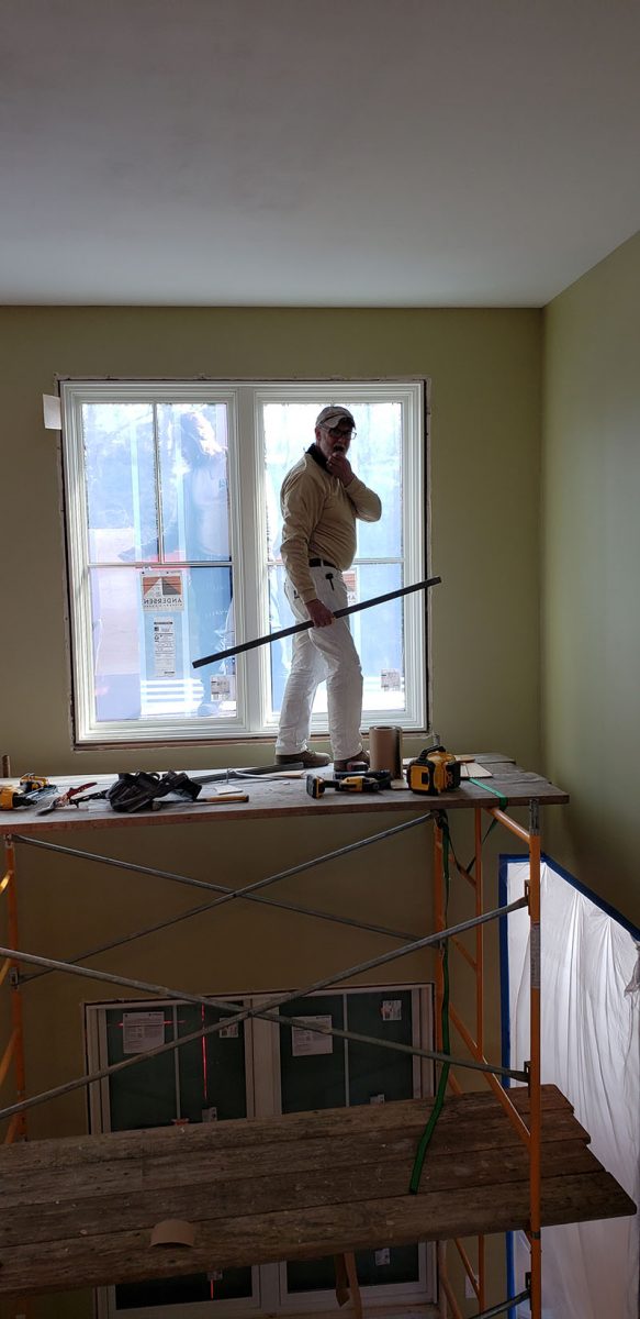 Window Installation on a home in Delaware by L&L Services.