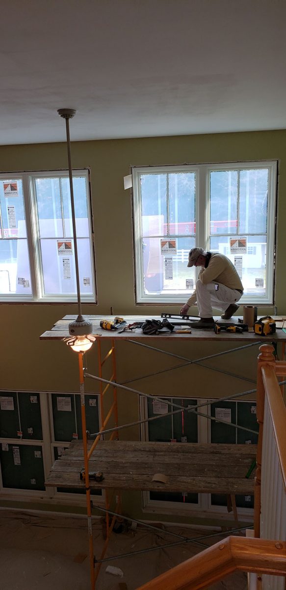 Window Installation on a home in Delaware by L&L Services.