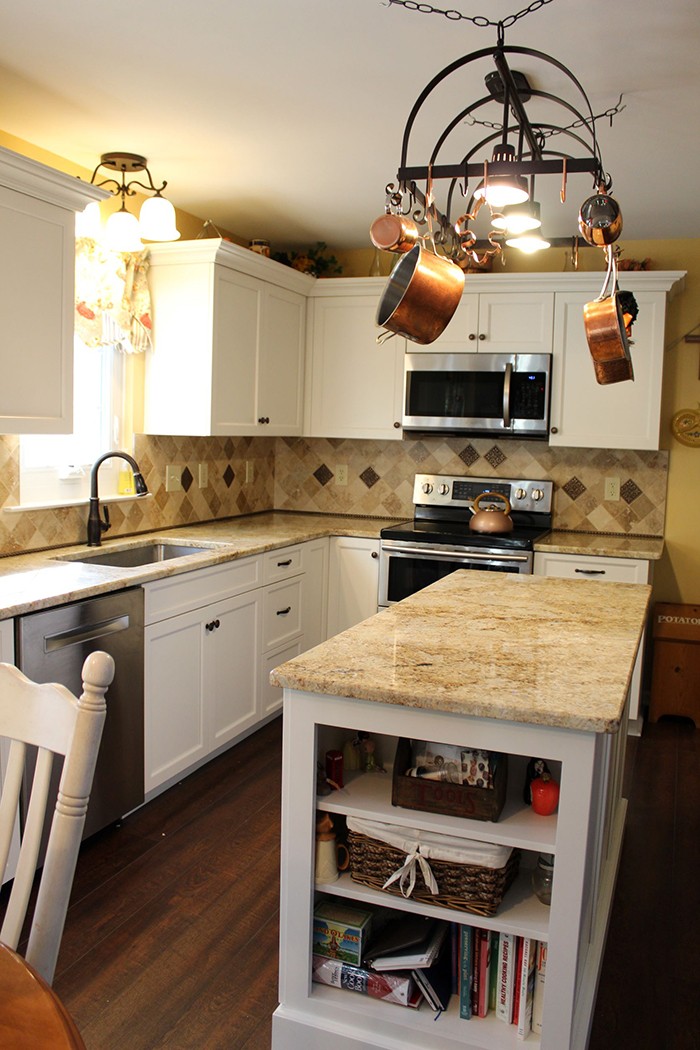 douglassville kitchen remodel view of main kitchen cabinets and counters