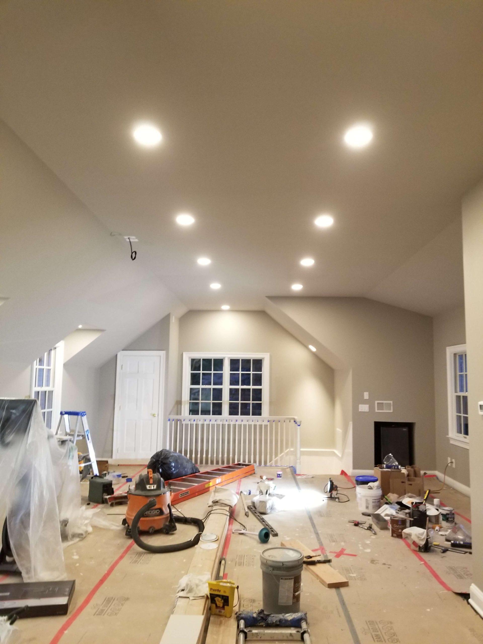 in progress renovation of an upper floor in bryn mawr