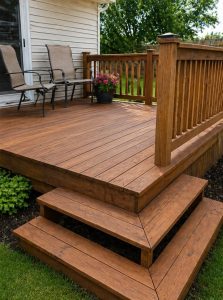 wood deck repair, ai generated