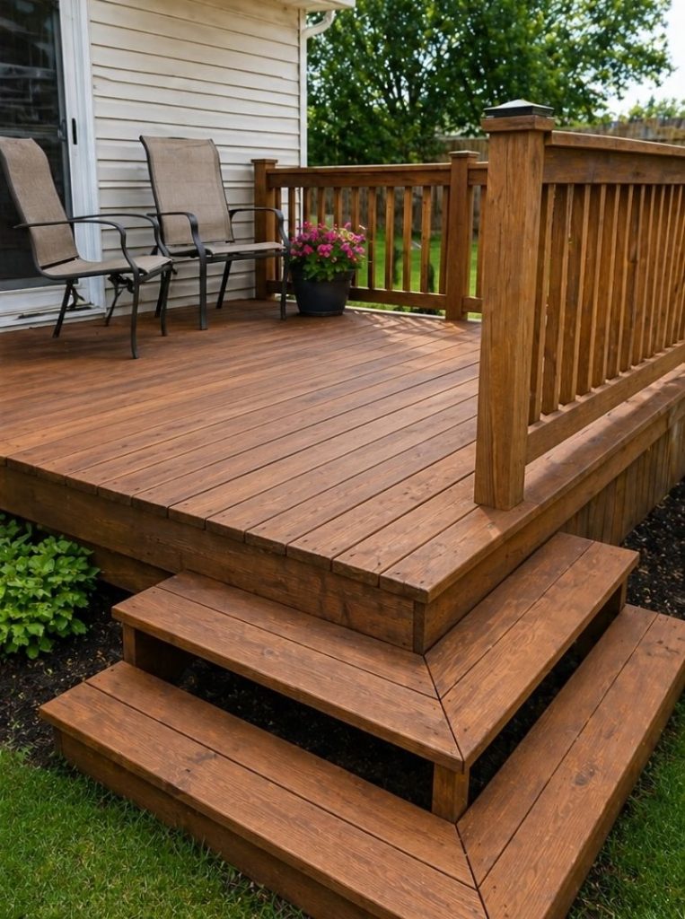 wood deck repair, ai generated