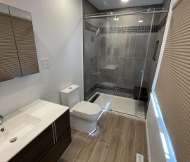 Bathroom remodel completed in Reading PA by L&L Services.