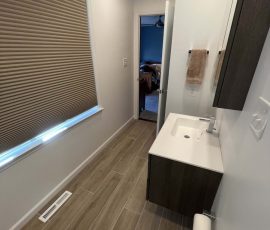 Bathroom remodel completed in Reading PA by L&L Services.