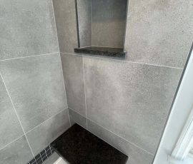Bathroom remodel completed in Reading PA by L&L Services.