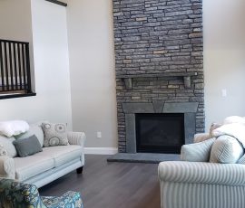 Fireplace remodel by L&L Services for a Delaware House.