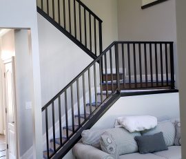 Stair Rail remodel by L&L Services for a Delaware House.