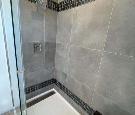 Bathroom remodel completed in Reading PA by L&L Services.
