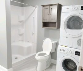 Bathroom remodel completed on a home in Harrisburg PA by L&L Services.