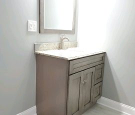 Bathroom remodel completed on a home in Harrisburg PA by L&L Services.