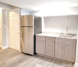 Basement remodel completed on a home in Harrisburg PA by L&L Services.