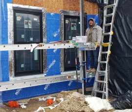 Window Installation on a home in Delaware by L&L Services.