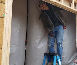Window Installation on a home in Delaware by L&L Services.
