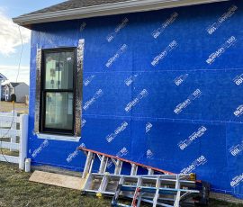 Window Installation on a home in Delaware by L&L Services.