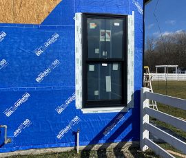 Window Installation on a home in Delaware by L&L Services.