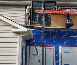 Window Installation on a home in Delaware by L&L Services.