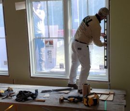 Window Installation on a home in Delaware by L&L Services.