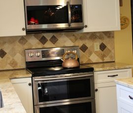 douglassville kitchen remodel stove oven and microwave section
