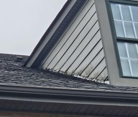 closeup of work on edges of roof
