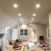 in progress renovation of an upper floor in bryn mawr
